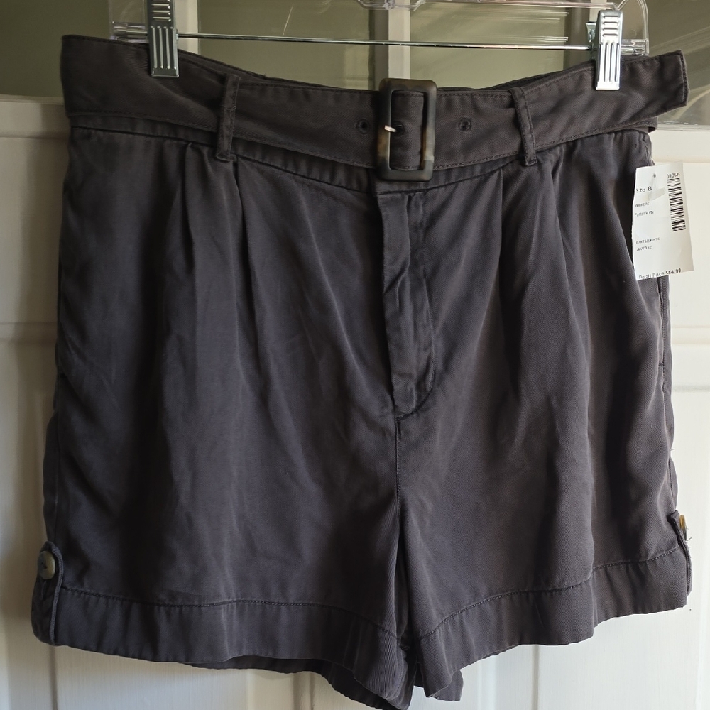 NWT: Nicole Miller BELTED SHORTS